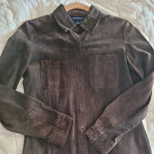 Ann Taylor New Suede Shirt